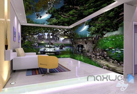 Image of 3D Tank Special Forces Army Entire Living Room Bedroom Wallpaper Wall Mural Art IDCQW-000227