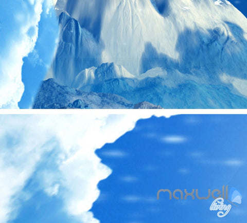 Image of 3D Clouds Stairs Spacecraft Astronauts Entire Living Room Wallpaper Wall Mural Art IDCQW-000238