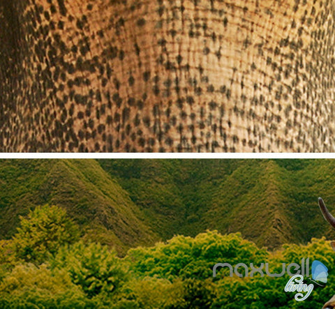 Image of 3D Elepants Walking Entire Living Room Bedroom Wallpaper Wall Mural Art Decor Prints IDCQW-000246