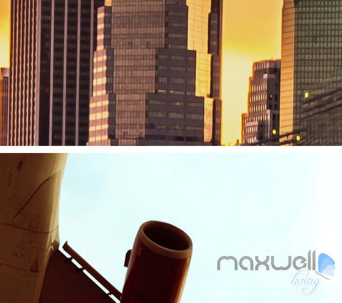 Image of 3D Modern Bridge City Entire Living Room Office Wallpaper Wall Mural Art IDCQW-000259