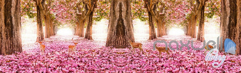 Image of 3D Flower Blossom Forest Entire Living Room Office Wallpaper Wall Mural Art IDCQW-000262