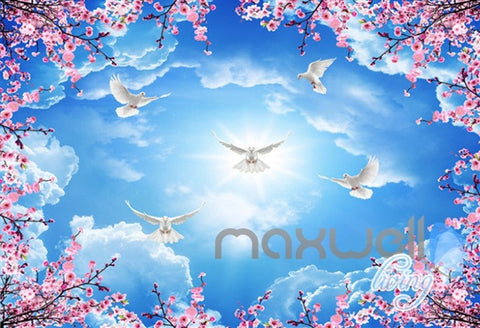 Image of 3D Flower Blossom Forest Entire Living Room Office Wallpaper Wall Mural Art IDCQW-000262