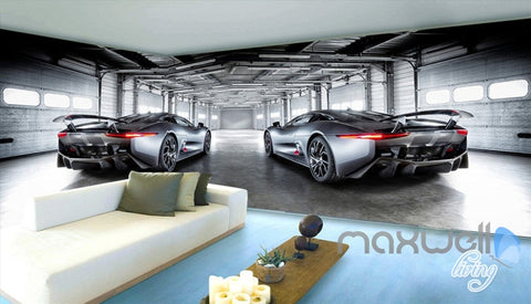 Image of 3D Racing Cars Modern Art Entire Living Room Office Wallpaper Wall Mural Art IDCQW-000263