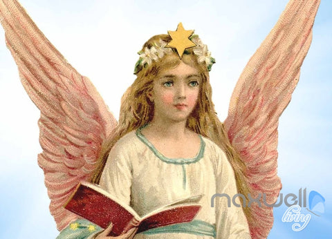 Image of 3D Angels Sky Heaven Clouds Pegion Full Living Room Bedroom Wallpaper Wall Mural IDCQW-000279