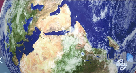 Image of 3D Mars Surface Galaxy Nubela Ceiling Entire Living Room Business Wallpapaer Wall Mural IDCQW-000284