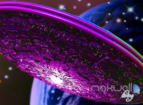 Image of 3D Mars Surface Galaxy Nubela Ceiling Entire Living Room Business Wallpapaer Wall Mural IDCQW-000284