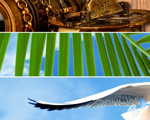 Image of 3D Wood Cabin Inside Windows Beach Entire Living Room Business Wallpaper Wall Mural IDCQW-000288