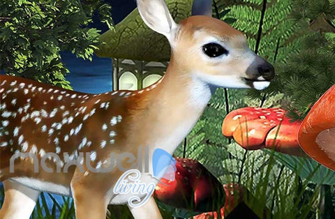 Image of 3D Peacock Mysterious Forest Parrot Wall Murals Wallpaper Decals Art Print IDCQW-000313