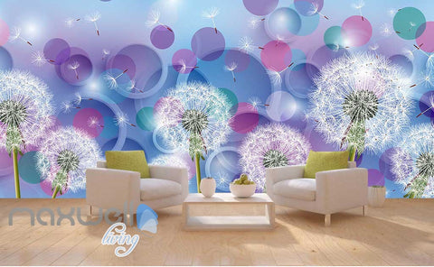 Image of 3D Dandelion Dream World Ceiling Wall Murals Wallpaper Decals Art Print IDCQW-000314