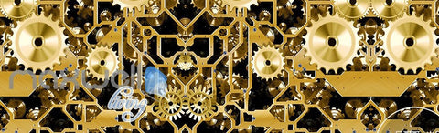 Image of 3D Watch Gear Machine Entire Room Wall Murals Wallpaper Paper Decals Art Print Decor IDCQW-000334
