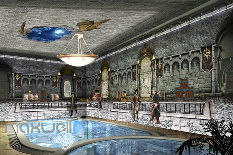 Image of 3D Pirate Treasury Party Decals Wall Murals Wallpaper Paper Art Print Decor IDCQW-000336