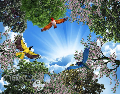 Image of 3D Fantacy World Mushroom Animals Wall Murals Wallpaper Paper Art Decor IDCQW-000355