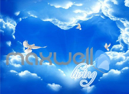 Image of 3D Lavendar Flower Windmill Wall Murals Wallpaper Art Print Decor IDCQW-000363