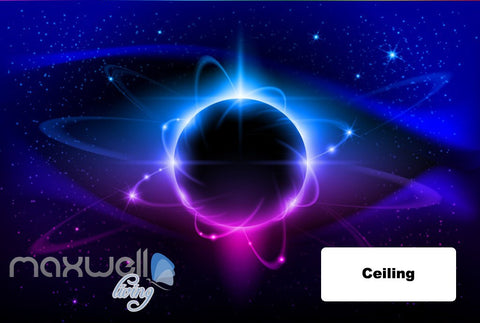 Image of 3D Earth Planets Universe Wall Murals Wallpaper Art Print Decor IDCQW-000364