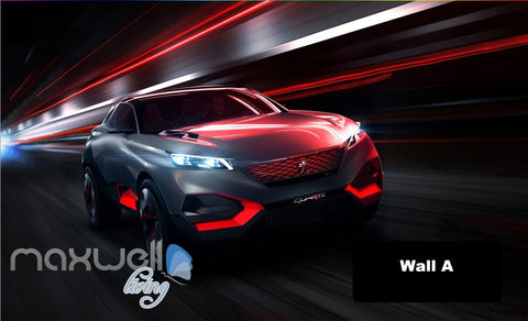 Image of 3D Racing Car wheels Wall Murals Wallpaper Art Print Decor IDCQW-000366