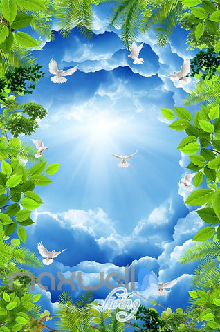 Image of 3D Fantacy Treehouse Castle Wall Murals Wallpaper Paper Art Print Decor IDCQW-000373