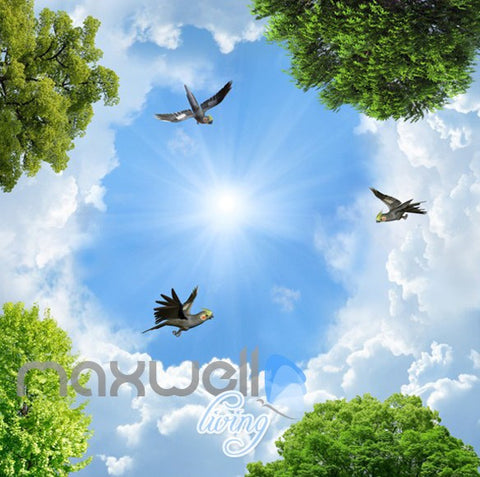 Image of 3D Wrecked Boat Deer Forest Wall Murals Wallpaper Paper Art Print Decor IDCQW-000375