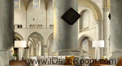 Image of Arch Pillar Porch classic 000012 Wallpaper Wall Decals Wall Art Print Mural Home Decor Gift Office Business