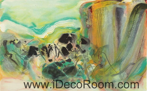 Image of Abstract Mordern Mountain Art 000020 Wallpaper Wall Decals Wall Art Print Mural Home Decor Gift Office Business