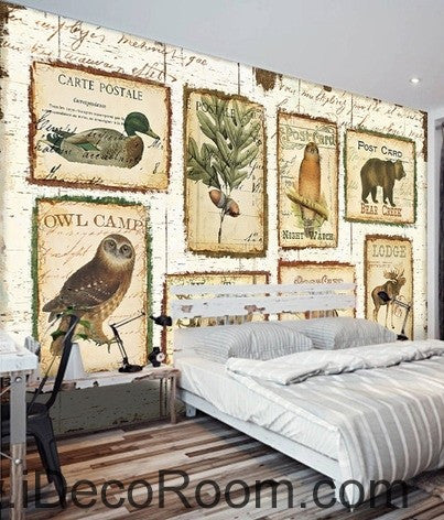 Image of Old stamp IDCWP-000050 Wallpaper Wall Decals Wall Art Print Mural Home Decor Gift