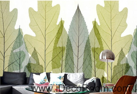 Image of Transparent Phoenix Tree Leave IDCWP-000058 Wallpaper Wall Decals Wall Art Print Mural Home Decor Gift