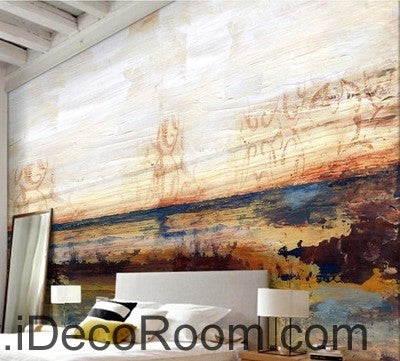 Image of Abstract Beach Ocean IDCWP-000071 Wallpaper Wall Decals Wall Art Print Mural Home Decor Gift