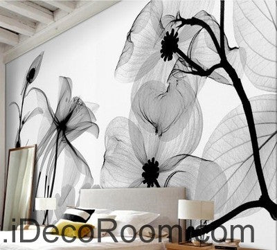 Image of Transparent Flower Petals IDCWP-000079 Wallpaper Wall Decals Wall Art Print Mural Home Decor Gift