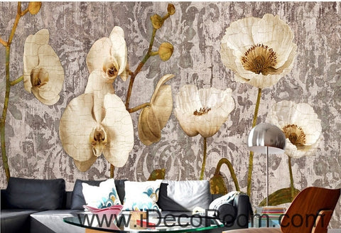 Image of A beautiful dream golden golden abstract birch forest forest forest wall art wall decor mural wallpaper wall IDCWP-000157