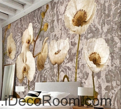 Image of A beautiful dream golden golden abstract birch forest forest forest wall art wall decor mural wallpaper wall IDCWP-000157