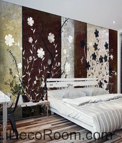 Image of European Style Retro Floral Floral Floral oil painting effect wall art wall decor mural wallpaper wall IDCWP-000215