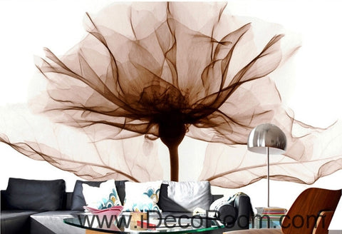 Image of Beautiful dream retro to do the old bloom lily flowers transparent wall art wall decor mural wallpaper wall IDCWP-000260