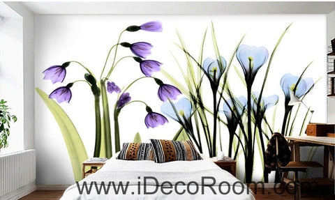 Image of Beautiful dream fresh romantic purple blue tulip orchid transparent flowers IDCWP-000272