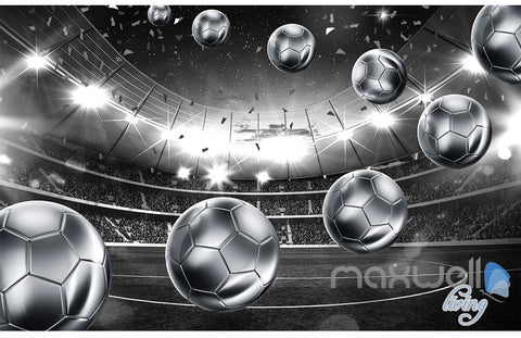 Image of 3D Footbal Soccer Stadium Wall Paper Mural Art Print Decals Business Decor IDCWP-3DB-000011
