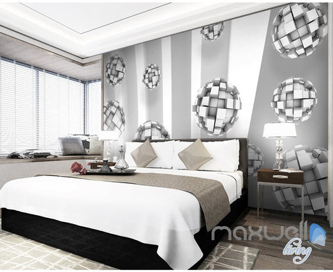 Image of 3D Blocks Ball 5D Wall Paper Mural Art Print Decals Business Office Decor IDCWP-3DB-000012