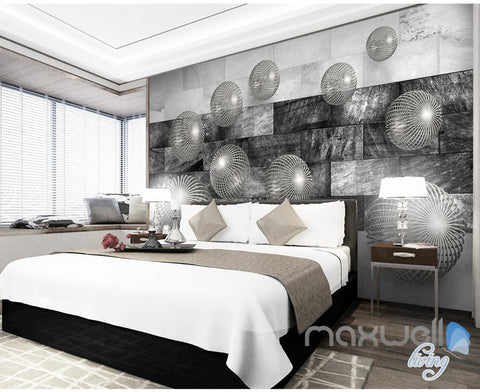 Image of 3D Balls Marble 5D Wall Paper Mural Modern Art Print Decals Office Decor IDCWP-3DB-000015