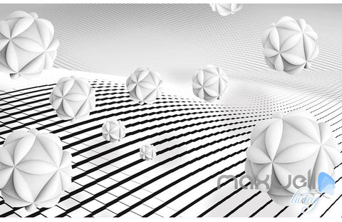 Image of 3D Puzzle Ball 5D Wall Paper Mural Modern Art Print Decals Business Decor IDCWP-3DB-000016