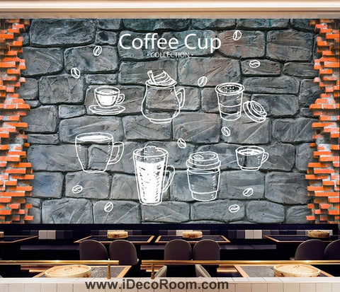 Image of Coffee shop Wallpaper Coffee Club Cafe Wall Murals IDCWP-CF-000002
