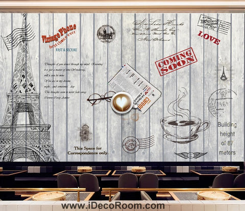 Image of Coffee shop Wallpaper Coffee Club Cafe Wall Murals IDCWP-CF-000004