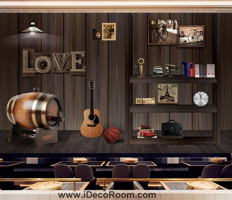Image of Coffee shop Wallpaper Coffee Club Cafe Wall Murals IDCWP-CF-000005