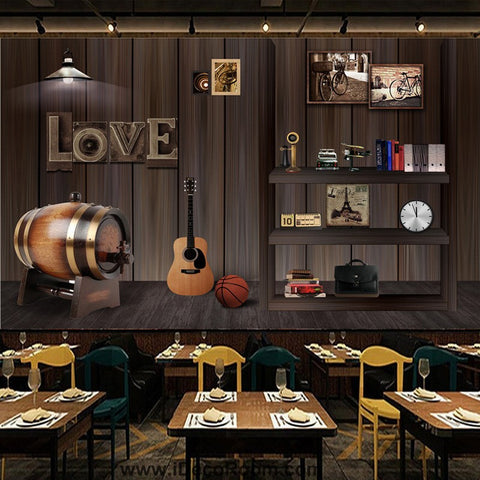 Image of Coffee shop Wallpaper Coffee Club Cafe Wall Murals IDCWP-CF-000005