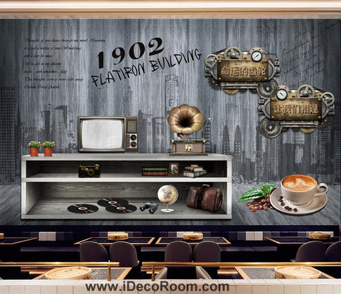 Image of Coffee shop Wallpaper Coffee Club Cafe Wall Murals IDCWP-CF-000007