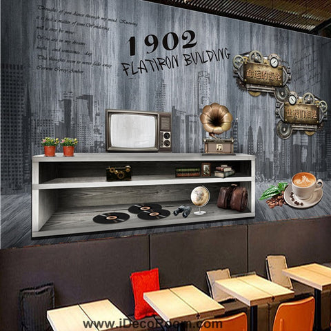 Image of Coffee shop Wallpaper Coffee Club Cafe Wall Murals IDCWP-CF-000007