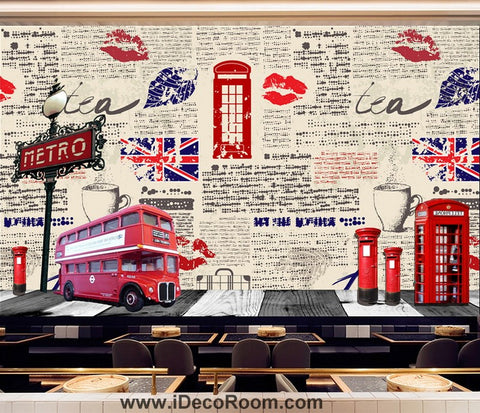 Image of Coffee shop Wallpaper Coffee Club Cafe Wall Murals IDCWP-CF-000008