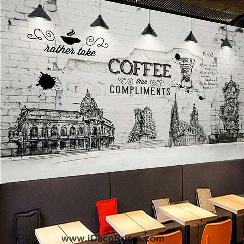 Image of Coffee shop Wallpaper Coffee Club Cafe Wall Murals IDCWP-CF-000009