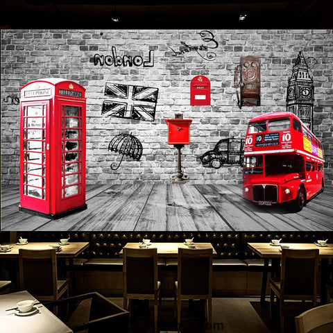 Image of Coffee shop Wallpaper Coffee Club Cafe Wall Murals IDCWP-CF-000012