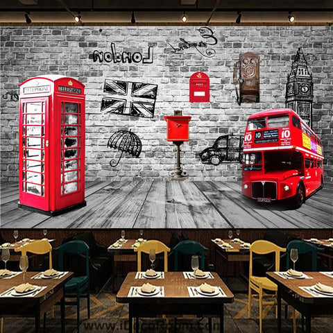 Image of Coffee shop Wallpaper Coffee Club Cafe Wall Murals IDCWP-CF-000012