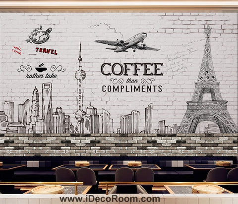 Image of Coffee shop Wallpaper Coffee Club Cafe Wall Murals IDCWP-CF-000013