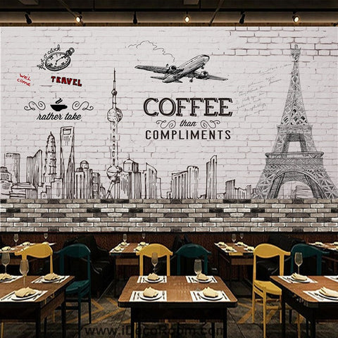 Image of Coffee shop Wallpaper Coffee Club Cafe Wall Murals IDCWP-CF-000013