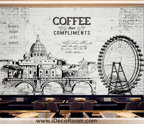 Image of Coffee shop Wallpaper Coffee Club Cafe Wall Murals IDCWP-CF-000017
