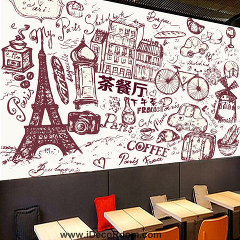 Image of Coffee shop Wallpaper Coffee Club Cafe Wall Murals IDCWP-CF-000019